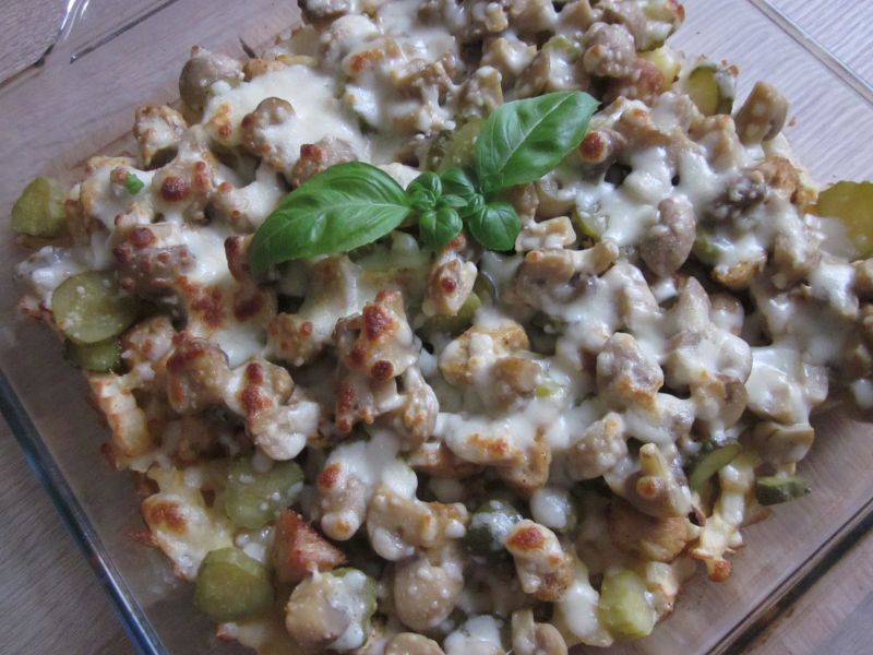 Zapiekanka gyros z frytkami Zapiekanka gyros z frytkami