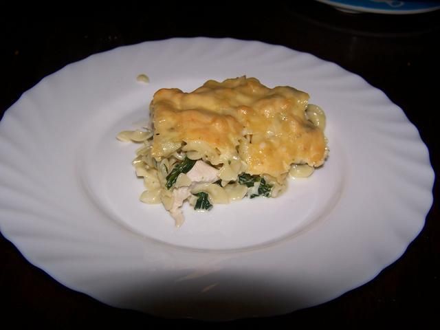 Zapiekanka kurczakowo-szpinakowa