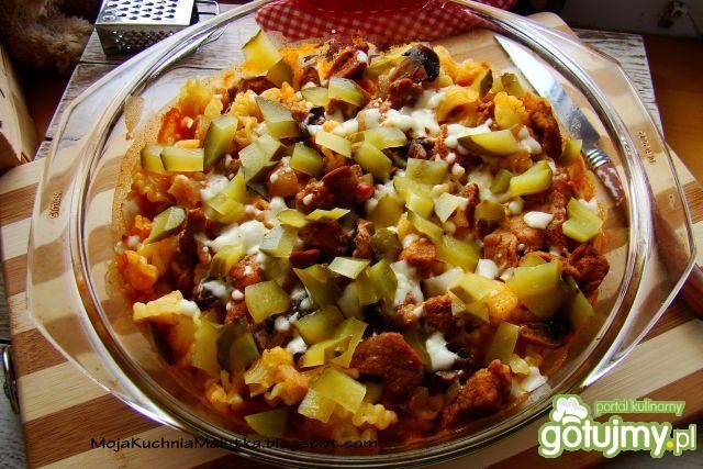 Zapiekanka makaronowa ala Strogonow Zapiekanka makaronowa ala Strogonow