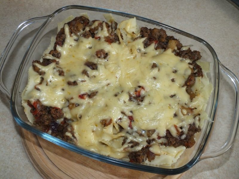 Zapiekanka makaronowa z letnimi warzywami Zapiekanka makaronowa z letnimi warzywami