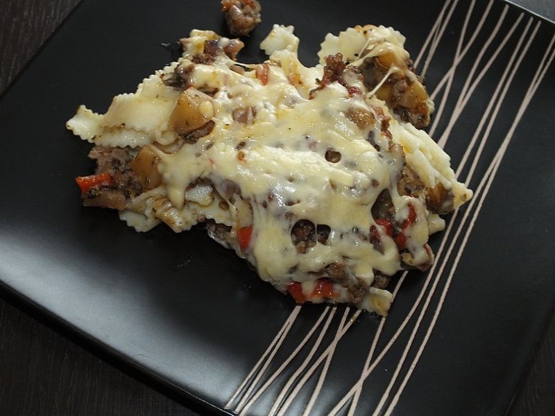 Zapiekanka makaronowa z letnimi warzywami Zapiekanka makaronowa z letnimi warzywami