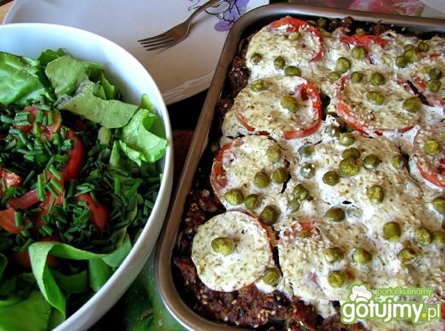 Zapiekanka makaronowa z tzatzikami