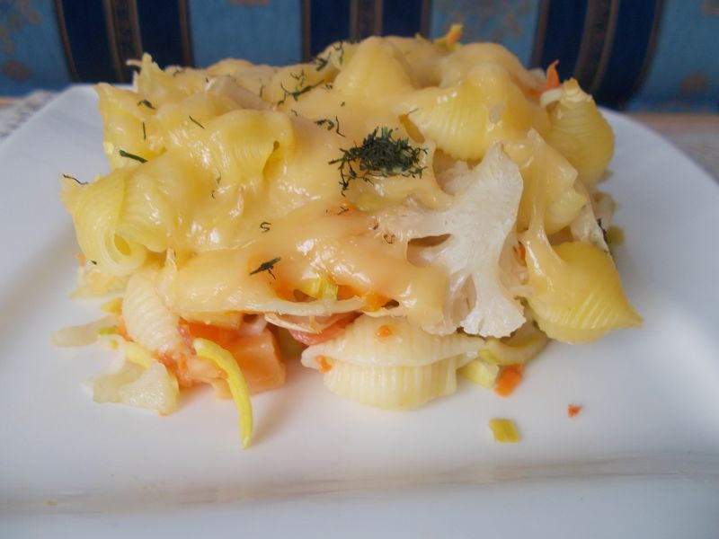 Zapiekanka makaronowa z warzywami