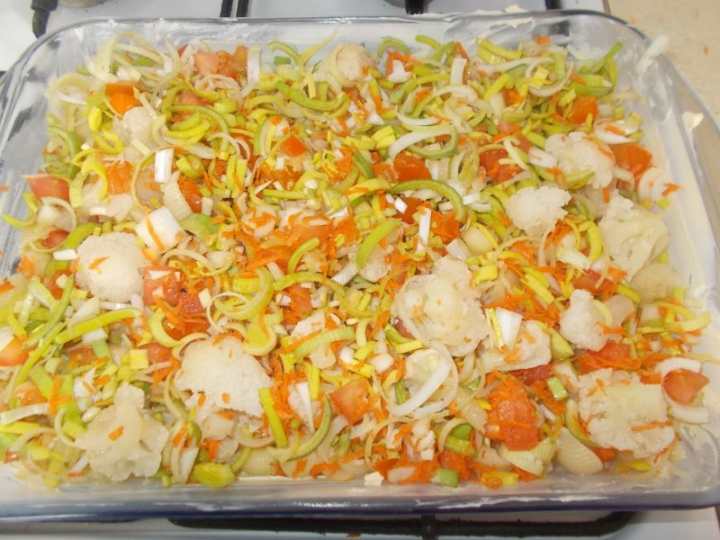 Zapiekanka makaronowa z warzywami