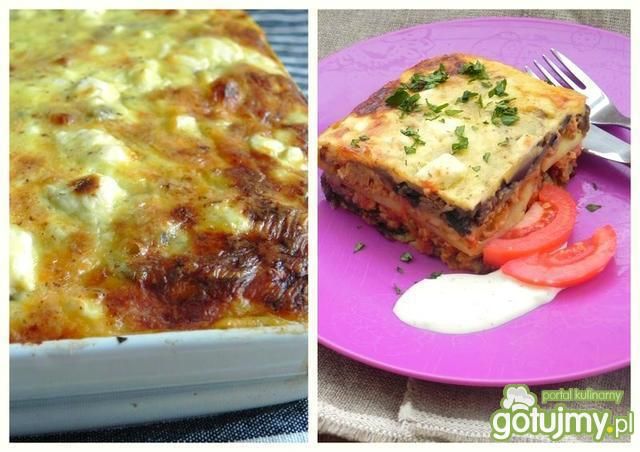 Zapiekanka mięsna a la moussaka Zapiekanka mięsna a la moussaka