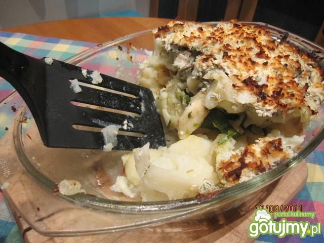Zapiekanka rybna z kalafiorem Zapiekanka rybna z kalafiorem