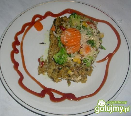 Zapiekanka ryżowa z pieczarkami ...