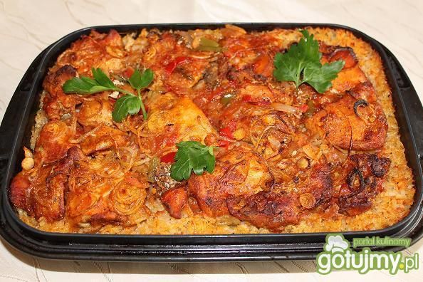 Zapiekanka ryżowo - mięsna