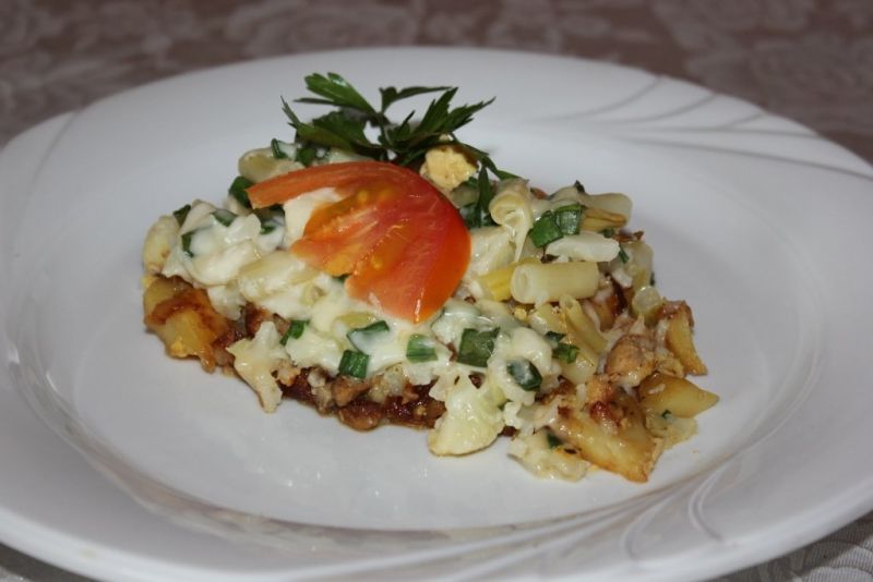 Zapiekanka warzywna z fasolką szparagową  Zapiekanka warzywna z fasolką szparagową