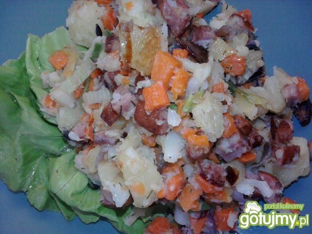 Zapiekanka warzywna z kiełbasą