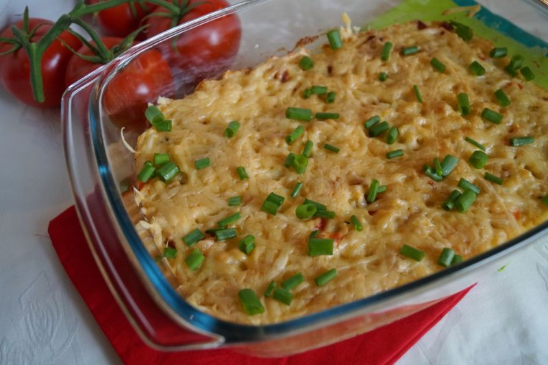 Zapiekanka wiejska z ryżem