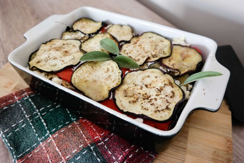 Zapiekanka z bakłażanów i papryki