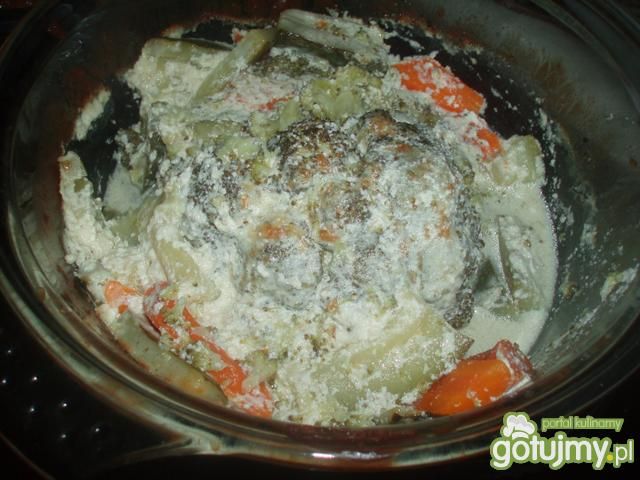 Zapiekanka z brokuła w sosie serowym Zapiekanka z brokuła w sosie serowym