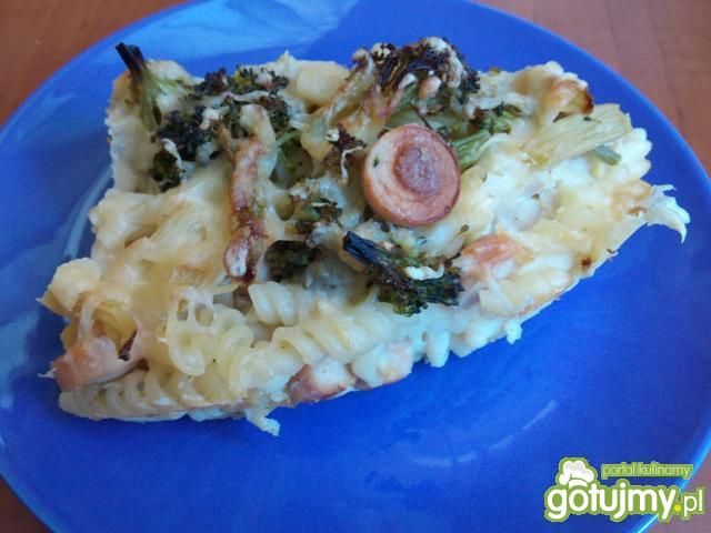 Zapiekanka z brokułem i fasolką