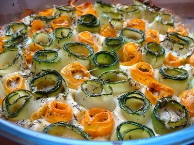 Zapiekanka z cukinią i marchewką Zapiekanka z cukinią i marchewką