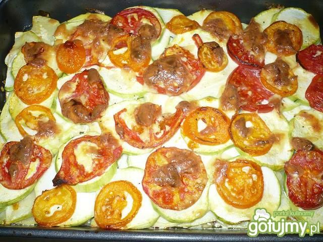 Zapiekanka z cukinii i pomidorów