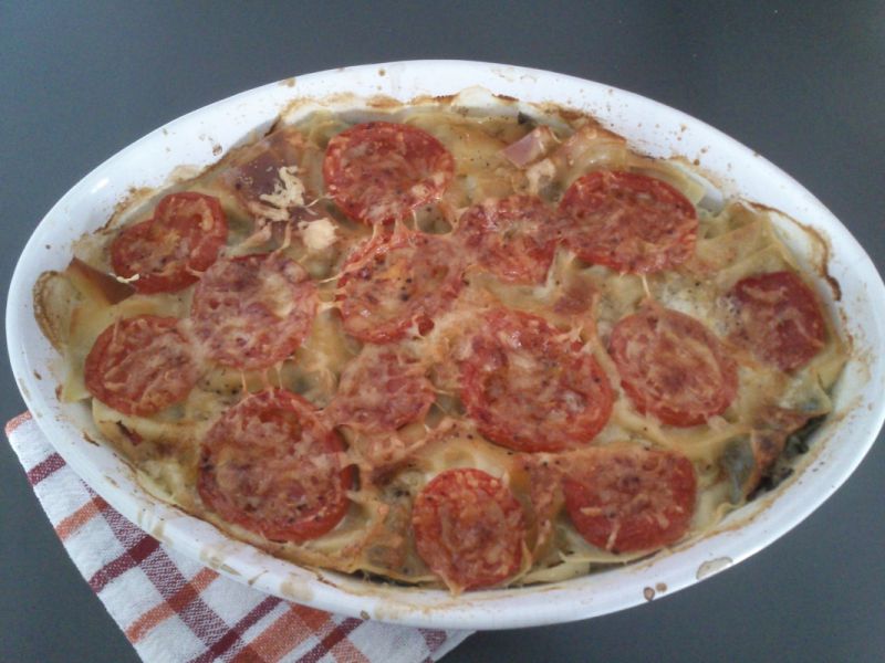 Zapiekanka z dorszem a'la lasagne