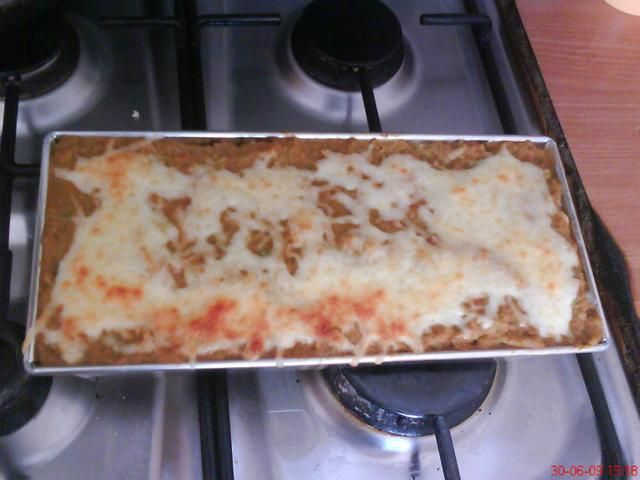 Zapiekanka z groszkiem i cukinią Zapiekanka z groszkiem i cukinią