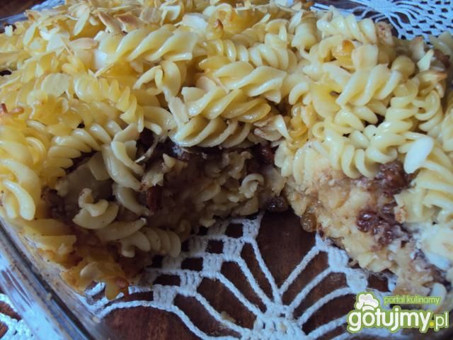 Zapiekanka z jabłkami i makaronem Zapiekanka z jabłkami i makaronem