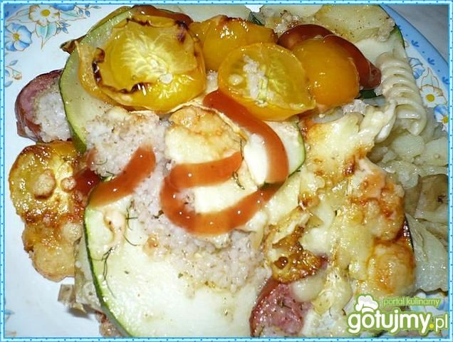 Zapiekanka z kaszą i cukinią Zapiekanka z kaszą i cukinią