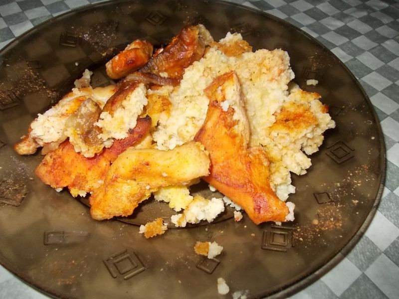 Zapiekanka z kaszą jaglaną,kurczakiem i bakłażanem Zapiekanka z kaszą jaglaną,kurczakiem i bakłażanem