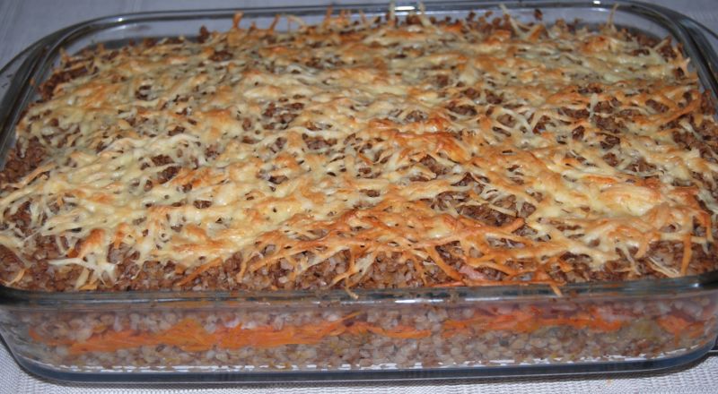 Zapiekanka z kaszy gryczanej