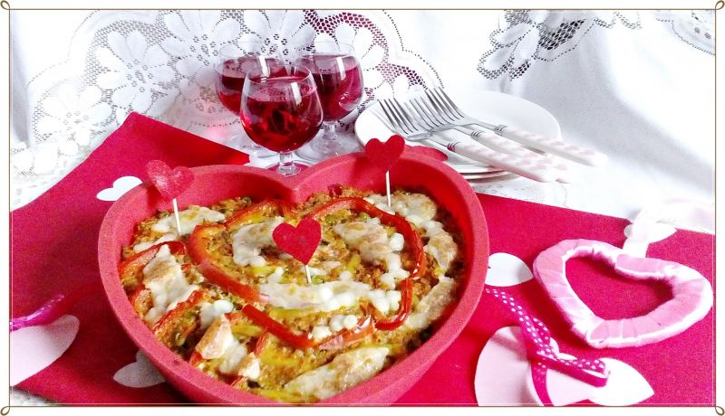 Zapiekanka z kaszy orkiszowej z warzywami