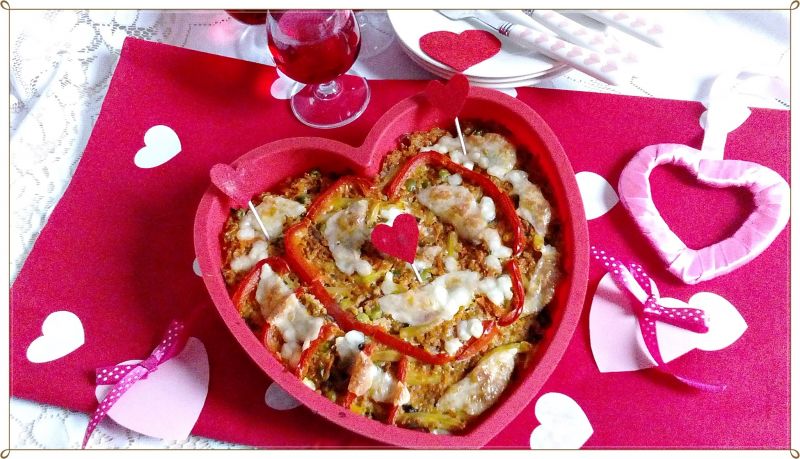 Zapiekanka z kaszy orkiszowej z warzywami