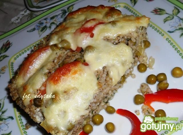 Zapiekanka z kaszy perłowej Zapiekanka z kaszy perłowej