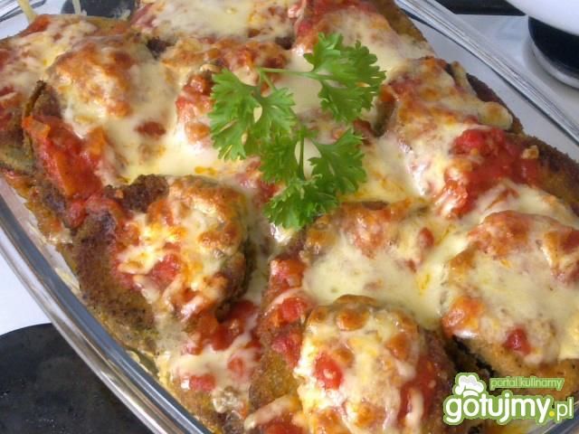 Zapiekanka z kotletów z cukinii 