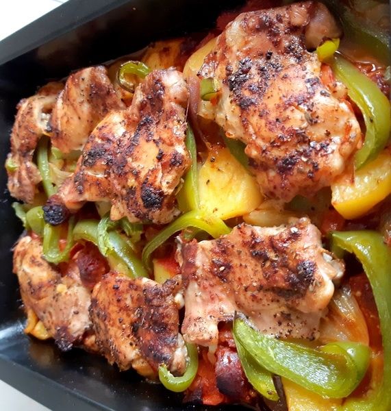 Zapiekanka z kurczaka po hiszpańsku Zapiekanka z kurczaka po hiszpańsku