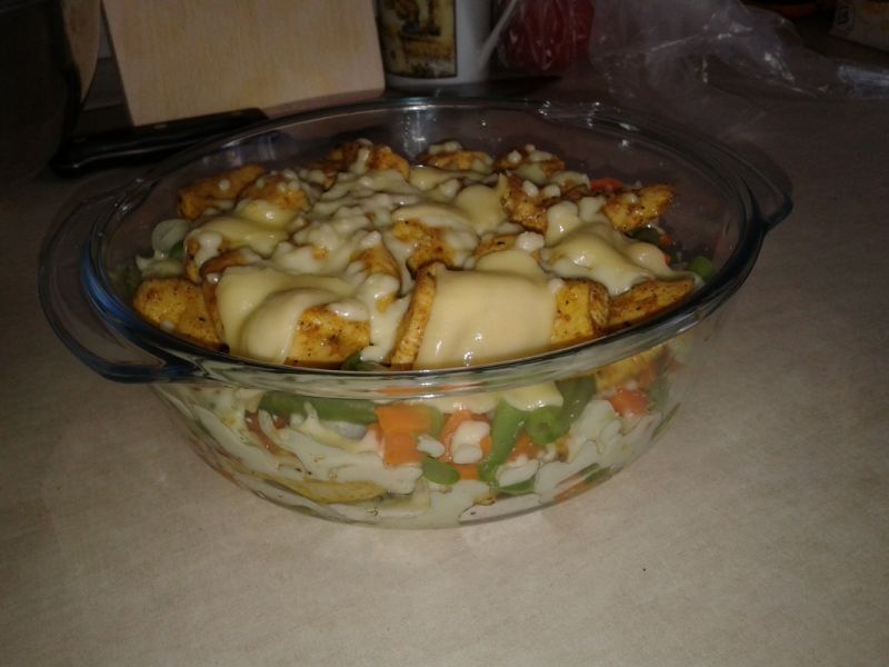 Zapiekanka z kurczakiem  Zapiekanka z kurczakiem