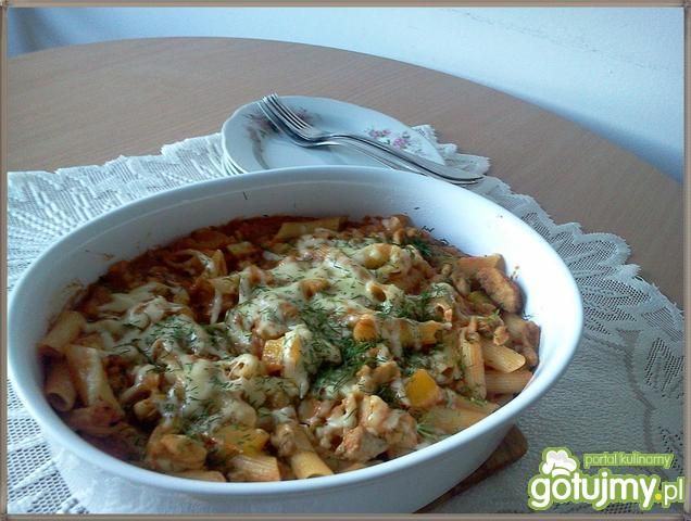 Zapiekanka z kurczakiem i kalafiorem  Zapiekanka z kurczakiem i kalafiorem