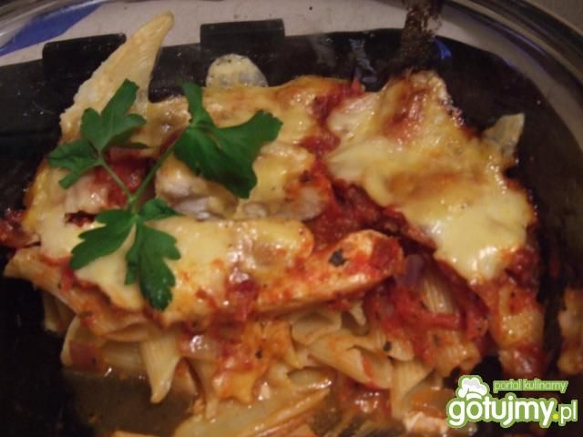 Zapiekanka z kurczakiem i mozzarellą 4 Zapiekanka z kurczakiem i mozzarellą 4