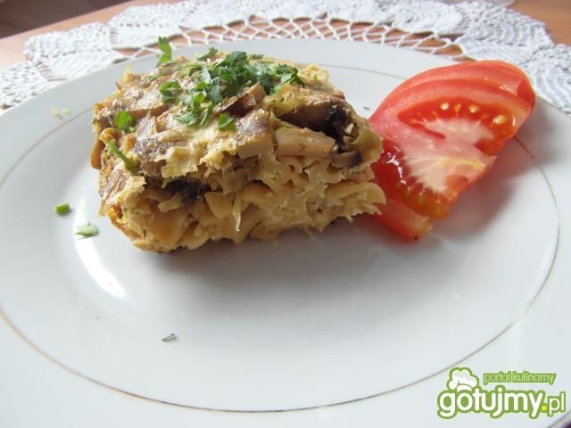 Zapiekanka z kurczakiem i pieczarkami