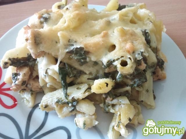 Zapiekanka z liśćmi rzodkiewki