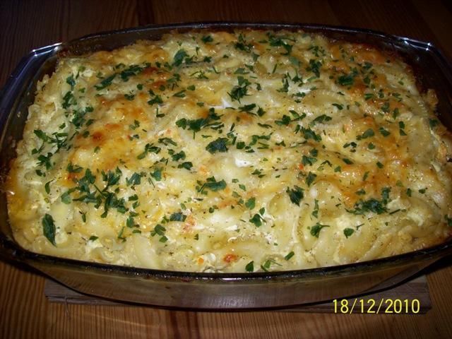 Zapiekanka z makaronem i rybą ;-)
