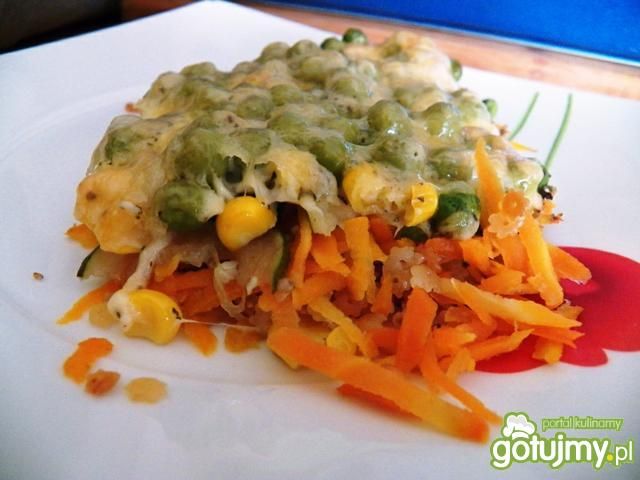 Zapiekanka z makaronem i warzywami