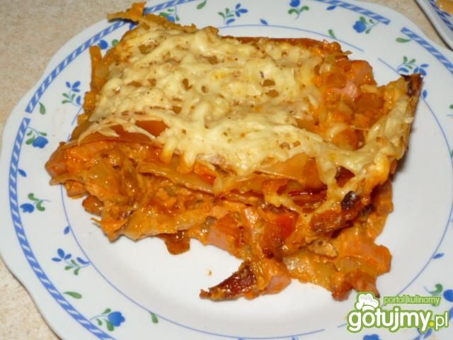 Zapiekanka z makaronem lasagne Zapiekanka z makaronem lasagne