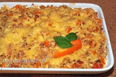 Zapiekanka z mięsem mielonym Zapiekanka z mięsem mielonym