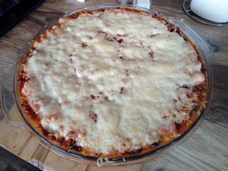 Zapiekanka z mięsem mielonym Zapiekanka z mięsem mielonym