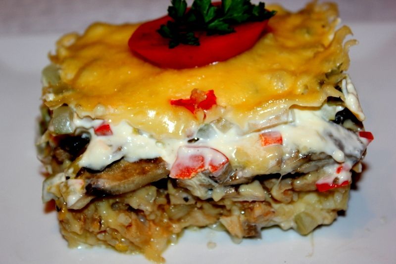 Zapiekanka z mięsem mielonym wieprzowym 