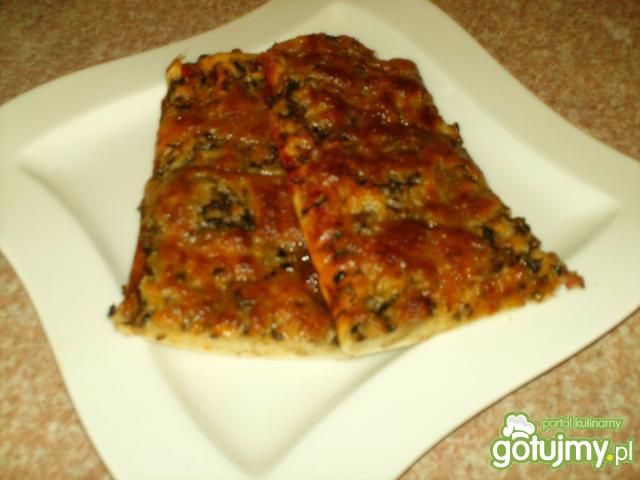 Zapiekanka z mozzarellą i pieczarkami