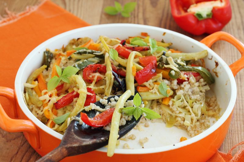 Zapiekanka z papryki i fasoli