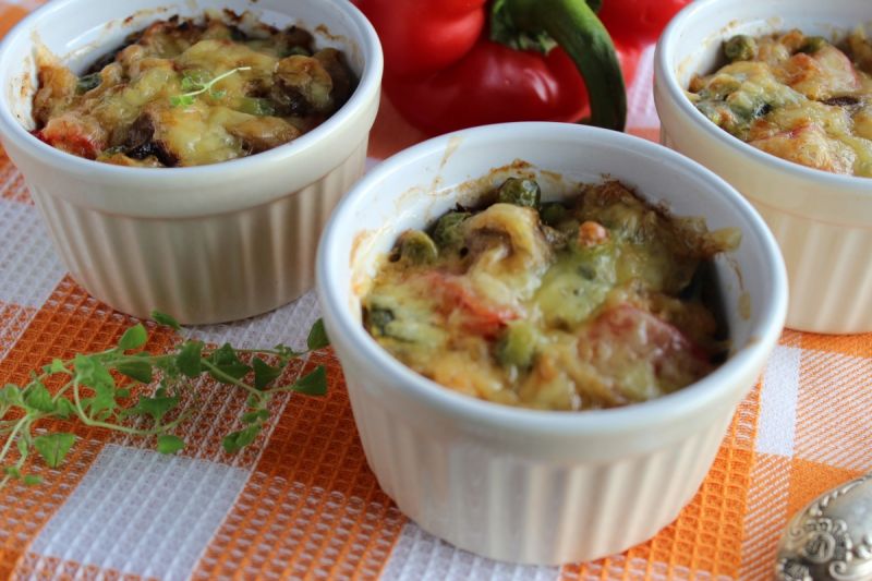 Zapiekanka z pęczaku, fenkułu i cukinii