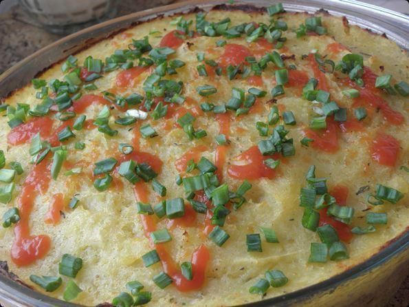 Zapiekanka z puree i kurczaka. Zapiekanka z puree i kurczaka.