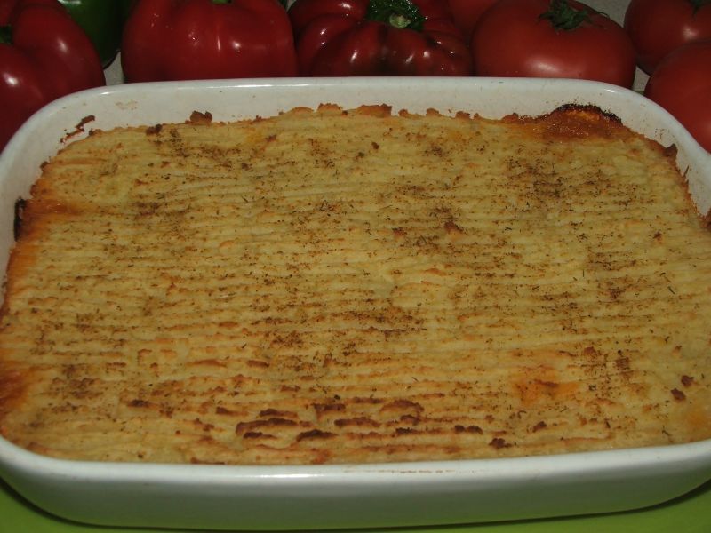 Zapiekanka z puree ziemniczanym i mielonym mięsem