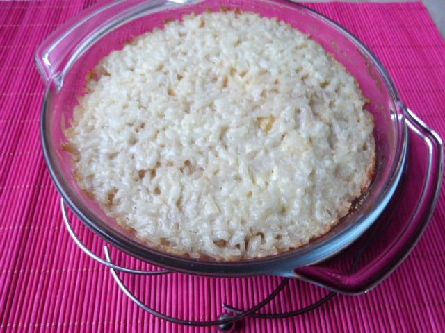 Zapiekanka z ryżu i jabłek
