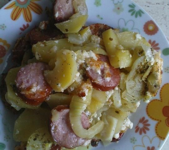 Zapiekanka z serkiem wiejskim