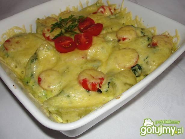 Zapiekanka z szpinakiem  Zapiekanka z szpinakiem